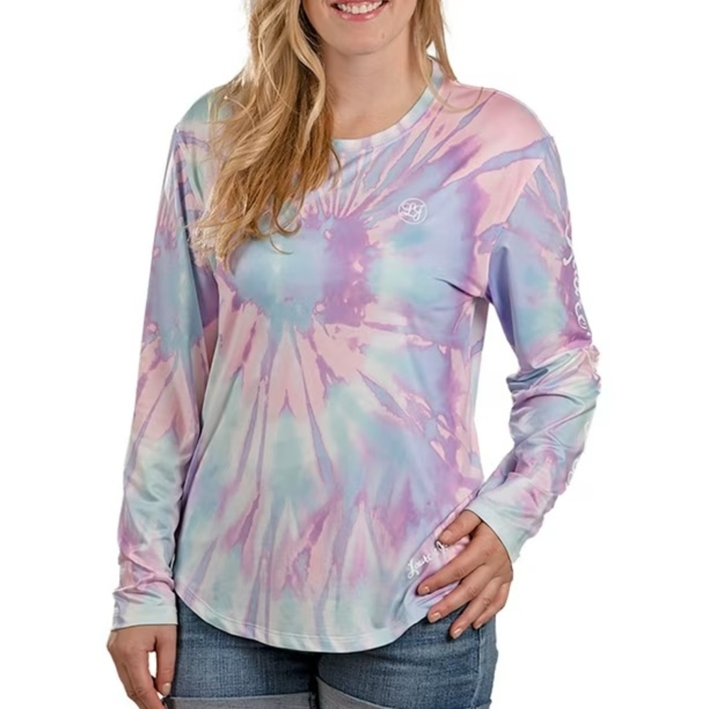 Lauren James Pastel Tie-Dye Long Sleeve Tee